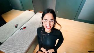 Milf drinks urine from her own gaping asshole