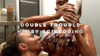 Power Fetish 1: Double trouble messy scissoring