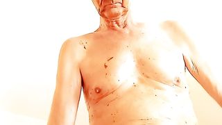 me nude licking my own shit