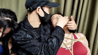 Tied up lesbians serving each other 191