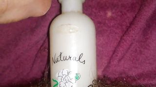 Lotion bottle in my ass