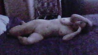 Mature naked on the bed