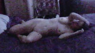 Mature naked on the bed