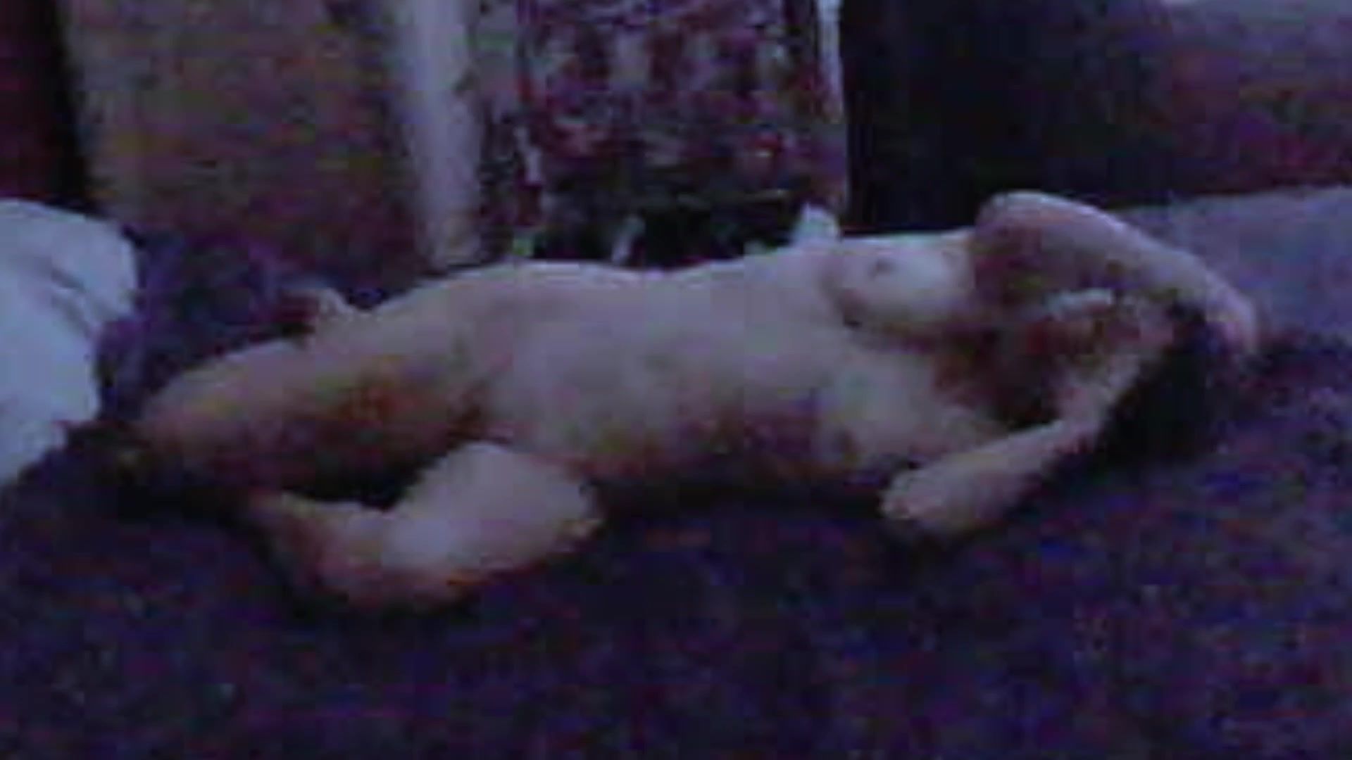 Mature naked on the bed