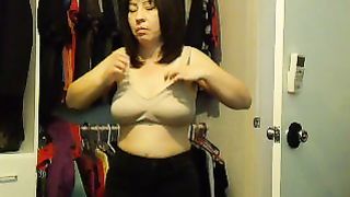 Wow AnnaWaters putting ON clothes