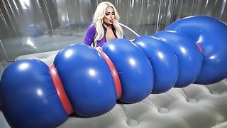 inflatable bondage bag  overinflating