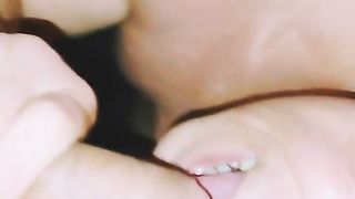 Pervert slut loves uncut cock