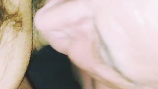 Pervert slut loves uncut cock