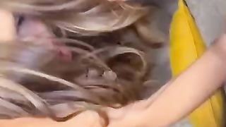 Gorgeous TS in chastity