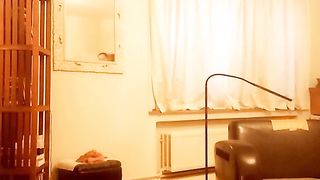 walter strips nude and caresses himself