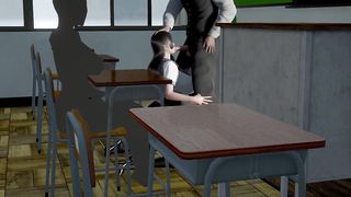 Giving teacher a blow job