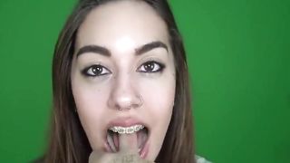 More than one finger can fit in her mouth