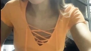 Pretty young girl public vomit and flashing
