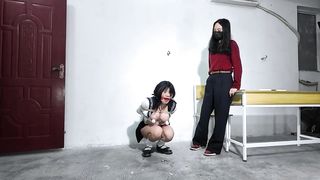 Tied up lesbians serving each other 214