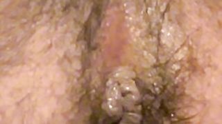 Playing with my ass clit