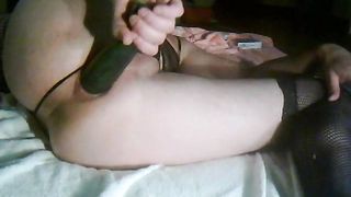 anal dildo fuck and prolapse