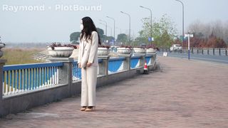 Chinese Girl outdoor exhibitionism BDSM Training 186