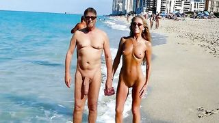 Ric with milf on the beach