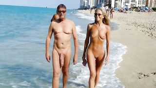 Ric with milf on the beach