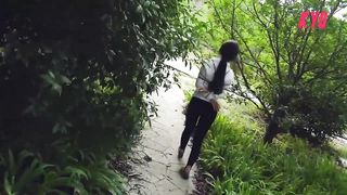 Chinese Girl outdoor exhibitionism BDSM Training 193