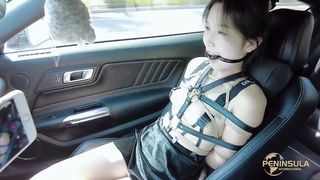 Chinese Girl outdoor exhibitionism BDSM Training 195