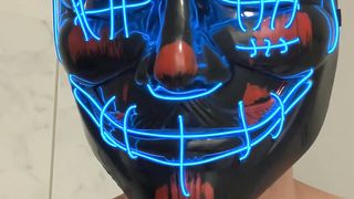 Me testing my new Fun Mask