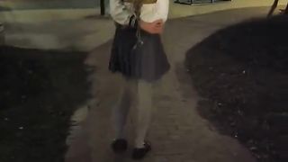 Chinese Girl outdoor exhibitionism BDSM Training 197