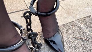 Chinese Girl outdoor exhibitionism BDSM Training 198