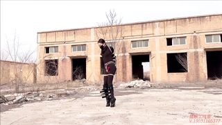 Chinese Girl outdoor exhibitionism BDSM Training 199