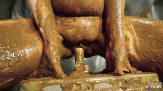 My Overflowing Camping Toilet - orgasm in lots of saved shit