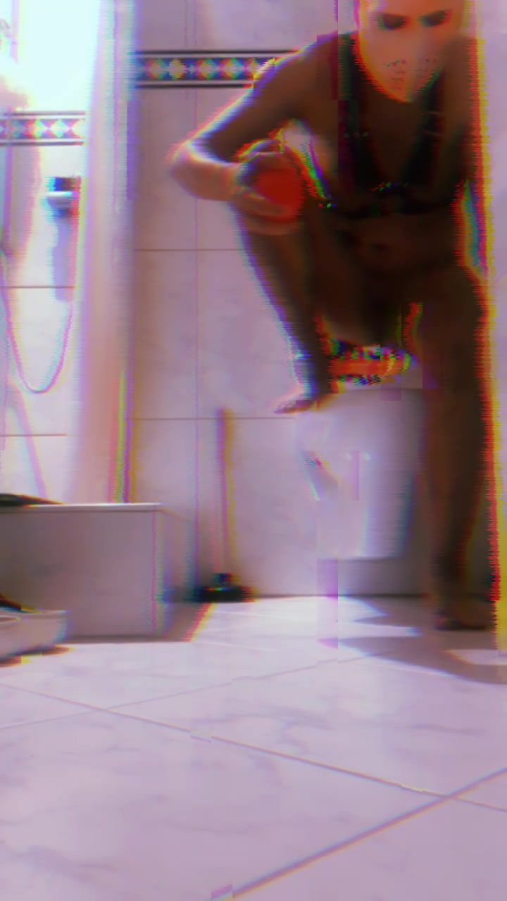 Me doing Anal Douche to clean out for Joy