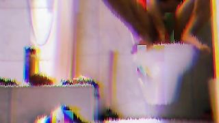 Doing another Anal Douche with a Blindfold