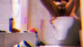 Doing another Anal Douche with a Blindfold