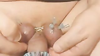 Bizarre cbt insertion bdsm pervers needles