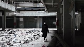 Chinese Girl outdoor exhibitionism BDSM Training 207