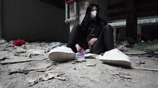 Chinese Girl outdoor exhibitionism BDSM Training 207