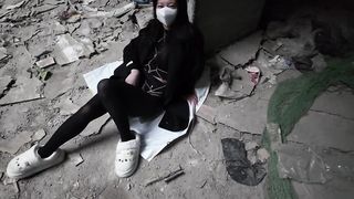 Chinese Girl outdoor exhibitionism BDSM Training 207