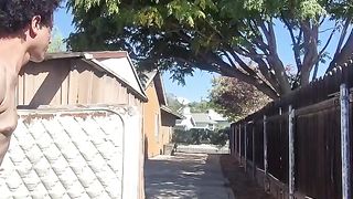 Faggot Billy evans outside