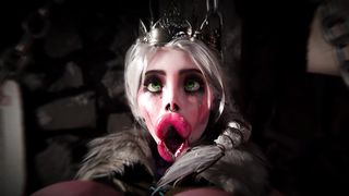 Amputated Ciri is a horse’s toy