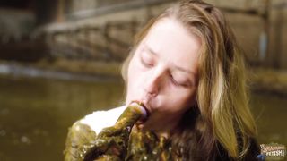 Maria Anjel Delightful Moment In Cowshit