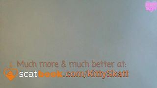 Kitty Skatt naughty on toilet