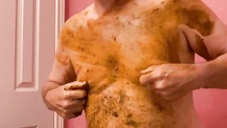 Fag, Sissy, Scat Eating Shit, Nipple Play and Piss Drink