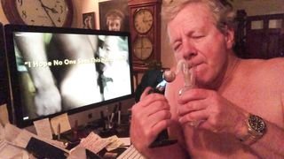 An ctual Shit Eater Blows Clouds & Shows Videos of Men Shitting in His Mouth