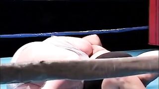 XXX wrestling of two hippos and a dwarf