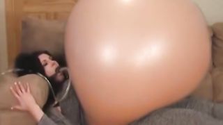 Bambi Blaze Latex Belly blow up