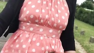 From Amsterdam to Bordeaux - Tranny flashes cock & cums from anal