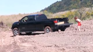 Tied up and fucked in sloppy throat