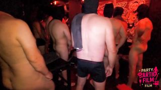 BDSM gangbang with Danish pornstar Gazellen in her first porn movie