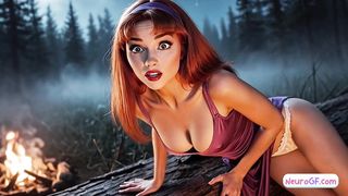 Daphne & Velma expose the haunted secret and get fucked hard by eager monsters