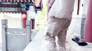 Chinese Girl outdoor exhibitionism BDSM Training 233